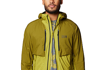 Image of Mountain Hardwear Kor AirShell Hybrid Hooded Jacket - Mens, Vetiver, Moon Moss, L, 190423029549