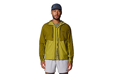 Image of Mountain Hardwear Kor AirShell Hybrid Hooded Jacket - Mens, Vetiver, Moon Moss, L, 190423029549