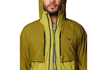 Image of Mountain Hardwear Kor AirShell Hybrid Hooded Jacket - Mens, Vetiver, Moon Moss, L, 190423029549