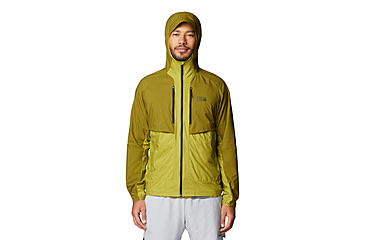 Image of Mountain Hardwear Kor AirShell Hybrid Hooded Jacket - Mens, Vetiver, Moon Moss, L, 190423029549
