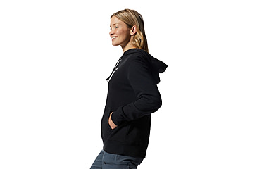 Image of Mountain Hardwear Logo Pullover Hoody - Womens, Black, Small, 2016791010-Black-S