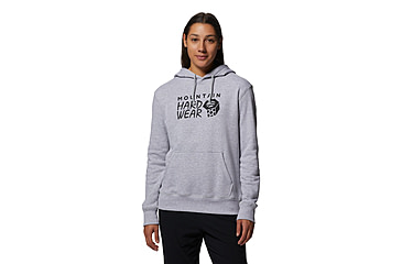 Image of Mountain Hardwear Logo Pullover Hoody - Womens, Hardwear Grey H, Medium, 2016791057-HM