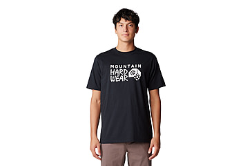 Image of Mountain Hardwear Logo Short Sleeve Shirt - Mens, Black, XXL, 190423059812