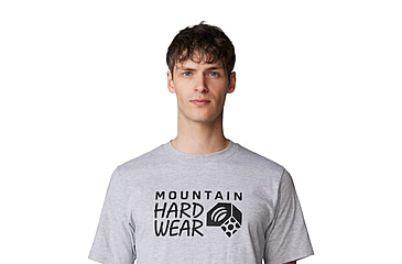 Image of Mountain Hardwear Logo Short Sleeve Shirt - Mens, Hardwear Grey Heather, XS, 190423059867