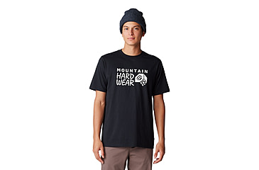 Image of Mountain Hardwear Logo Short Sleeve Shirt - Mens, Hardwear Grey Heather, XS, 190423059867