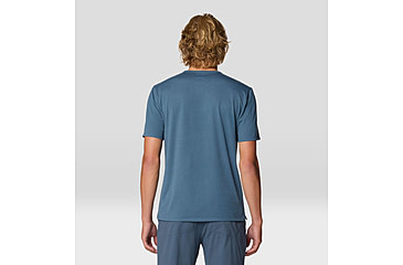 Image of Mountain Hardwear Low Exposure Short Sleeve Shirt - Mens, Moon Blue, XLxL, 190423014194