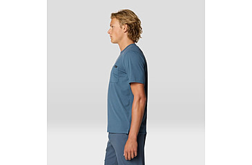 Image of Mountain Hardwear Low Exposure Short Sleeve Shirt - Mens, Moon Blue, XLxL, 190423014194