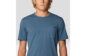 Image of Mountain Hardwear Low Exposure Short Sleeve Shirt - Mens, Moon Blue, XLxL, 190423014194