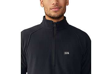 Image of Mountain Hardwear Microchill 1/4 Zip Pullover - Mens, 010, XL, 2104711-010-XL