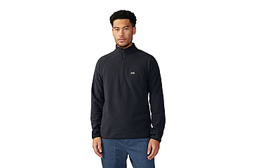 Image of Mountain Hardwear Microchill 1/4 Zip Pullover - Mens, 010, XL, 2104711-010-XL