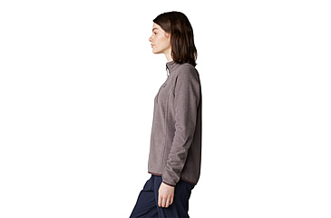 Image of Mountain Hardwear Microchill 1/4 Zip Pullover - Women's, Blackberry Heather, L, 2104891-513-L