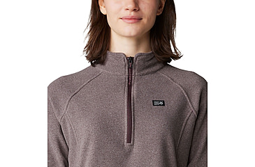 Image of Mountain Hardwear Microchill 1/4 Zip Pullover - Women's, Blackberry Heather, L, 2104891-513-L