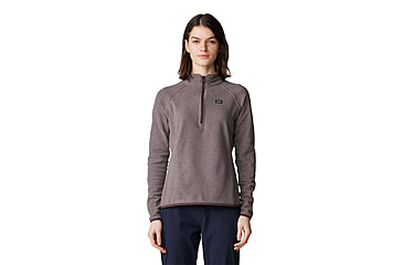 Image of Mountain Hardwear Microchill 1/4 Zip Pullover - Women's, Blackberry Heather, L, 2104891-513-L