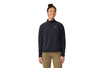 Image of Mountain Hardwear Microchill Half Zip Sweatshirt - Womens, 010, S, 2104261-010-S