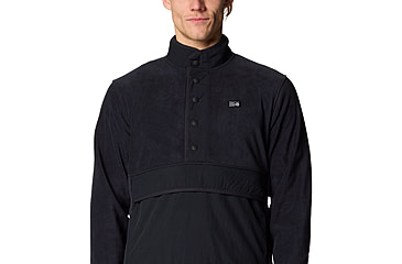 Image of Mountain Hardwear Microchill Snap Pullover - Mens, 010, L, 2083681-010-L