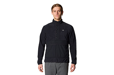 Image of Mountain Hardwear Microchill Snap Pullover - Mens, 010, L, 2083681-010-L