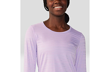 Image of Mountain Hardwear Mighty Stripe Long Sleeve Top - Womens, Wisteria, Large, 2027941567-L