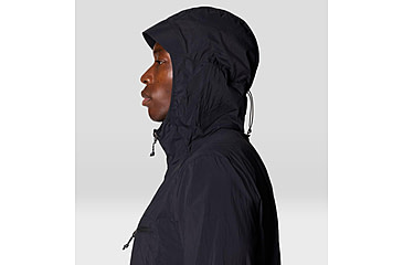 Image of Mountain Hardwear Wind Veil Hooded Jacket - Men's, Black, S, 2146681-010-S