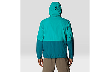 Image of Mountain Hardwear Wind Veil Hooded Jacket - Men's, Jack Pine, Blupernova, M, 2146681-314-M