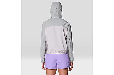 Image of Mountain Hardwear Wind Veil Hooded Jacket - Women's, Half Moon Grey, City Fog, Approaching St, L, 2146771-059-L