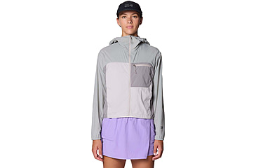 Image of Mountain Hardwear Wind Veil Hooded Jacket - Women's, Half Moon Grey, City Fog, Approaching St, L, 2146771-059-L