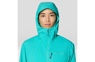 Image of Mountain Hardwear Wind Veil Hooded Jacket - Women's, Aqua Marina, M, 2146771-354-M
