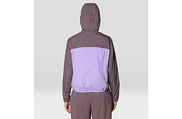 Image of Mountain Hardwear Wind Veil Hooded Jacket - Women's, Purple Sage, Harbor Violet, Approaching, S, 2146771-574-S