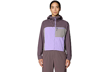 Image of Mountain Hardwear Wind Veil Hooded Jacket - Women's, Purple Sage, Harbor Violet, Approaching, S, 2146771-574-S