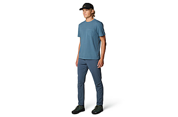 Image of Mountain Hardwear On Edge Short Sleeve Shirt - Mens, Adriatic Blue, M, 190423016297