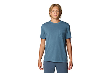 Image of Mountain Hardwear On Edge Short Sleeve Shirt - Mens, Adriatic Blue, M, 190423016297