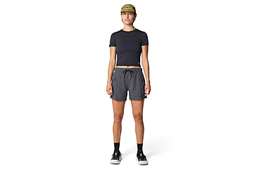 Image of Mountain Hardwear Peak Knit Short Sleeve Shirt - Womens, Black, M, 190423054411