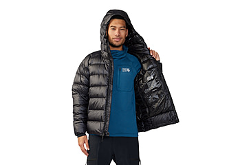 Image of Mountain Hardwear Phantom Alpine Down Hooded Jacket - Mens, 010, S, 2092271-010-S