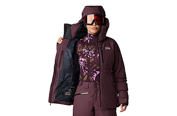 Image of Mountain Hardwear Powder Maven Down Jacket - Womens, Blackberry, Extra Large, 2092931513-XL