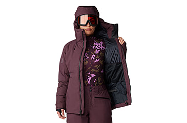 Image of Mountain Hardwear Powder Maven Down Jacket - Womens, Blackberry, Extra Large, 2092931513-XL