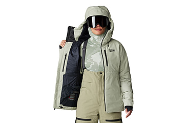 Image of Mountain Hardwear Powder Maven Down Jacket - Womens, White Sage, Medium, 2092931342-M