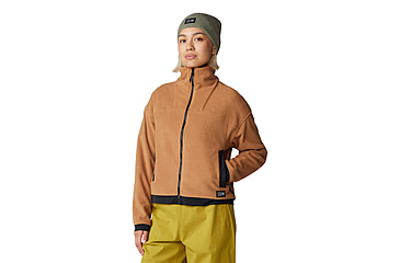 Image of Mountain Hardwear Powder Maven Fleece Full Zip Jacket - Womens, Copper Clay, Large, 2077661257-L