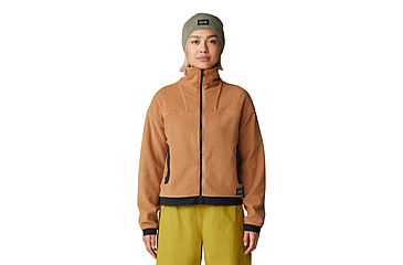 Image of Mountain Hardwear Powder Maven Fleece Full Zip Jacket - Womens, Copper Clay, Large, 2077661257-L