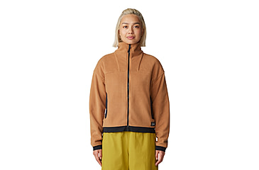 Image of Mountain Hardwear Powder Maven Fleece Full Zip Jacket - Womens, Copper Clay, Large, 2077661257-L