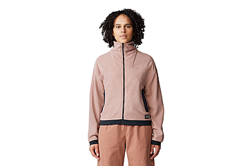 Image of Mountain Hardwear Powder Maven Fleece Full Zip Jacket - Womens, Smokey Quartz, Large, 2077661642-L