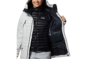 Image of Mountain Hardwear Powder Quest Jacket - Womens, Glacial, Large, 2004121097-Glacial-L