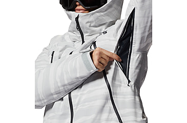 Image of Mountain Hardwear Powder Quest Jacket - Womens, Glacial, Large, 2004121097-Glacial-L