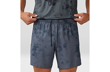 Image of Mountain Hardwear Shade Lite Short - Mens, Long, Blue Slate Nebula Print, Extra Large, 1986811417-XL-L