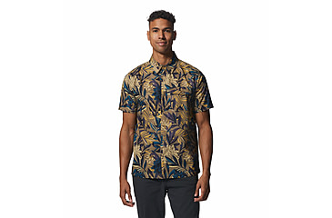 Image of Mountain Hardwear Shade Lite Short Sleeve Shirt - Mens, Trail Dust Tropicali Print, Small, 1982371250-Tt-S