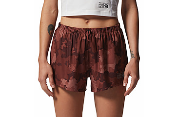 Image of Mountain Hardwear Shade Lite Shorts - Womens, Clay Earth Pines Camo, Medium, 1986791646-Co-M-R