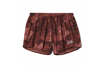 Image of Mountain Hardwear Shade Lite Shorts - Womens, Clay Earth Pines Camo, Medium, 1986791646-Co-M-R