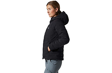 Image of Mountain Hardwear Stretchdown Hoody - Womens, Black, Medium, 1943271010-M