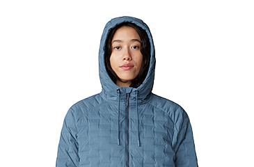 Image of Mountain Hardwear Stretchdown Light Full Zip Hoody - Womens, Asiatic Blue, Montauk Blue, Extra Large, 2077681444-XL