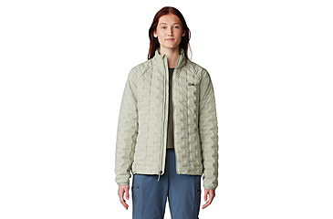 Image of Mountain Hardwear Stretchdown Light Jacket - Womens, White Sage, Large, 2104801341-L