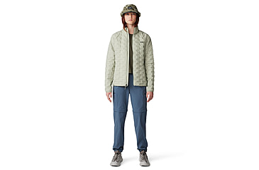 Image of Mountain Hardwear Stretchdown Light Jacket - Womens, White Sage, Large, 2104801341-L