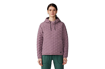 Image of Mountain Hardwear Stretchdown Light Pullover Hoody - Womens, Dark Daze, Small, 2058821534-S